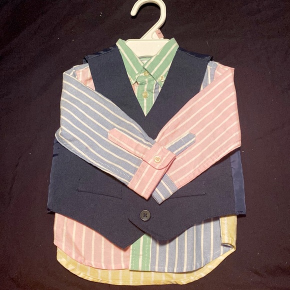 Ralph Lauren Shirts & Tops Ralph Lauren Infant Boys Buttonshirt And